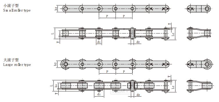 <font color='red'>C2062</font>HSS_不銹鋼雙節(jié)距鏈條